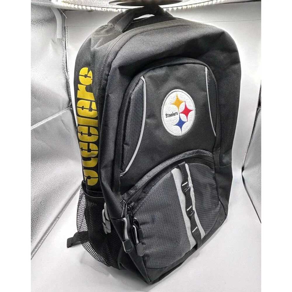 Pittsburgh Steelers Licensed Multi-Purpose Black Backpack School Bag NFL 17